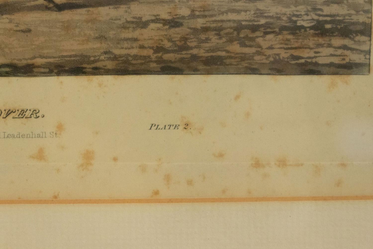 Grabado victoriano inglés sobre la caza del zorro Colonial británico en venta