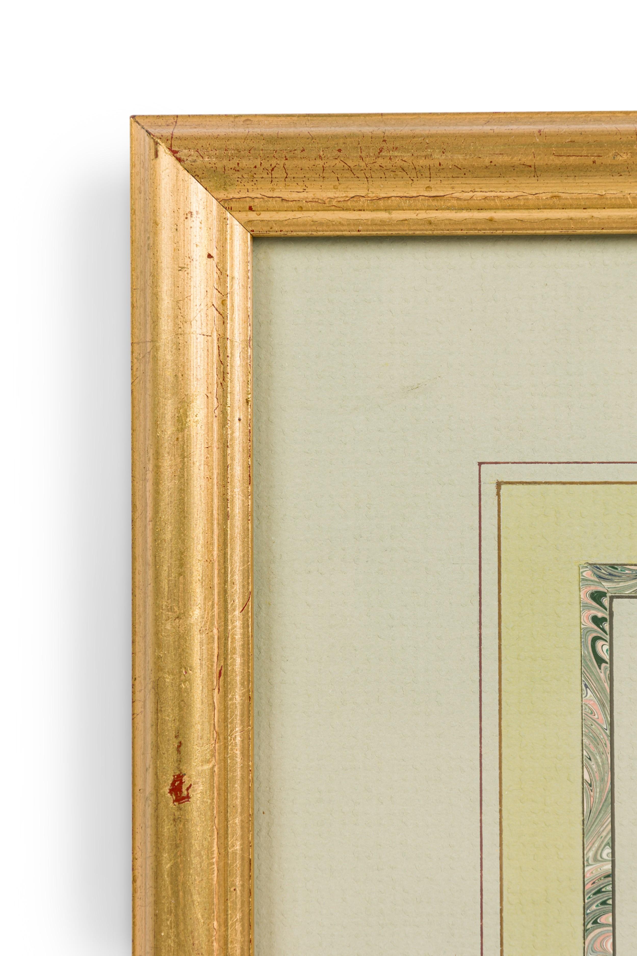 Englische viktorianische gerahmte botanische Illustration von Kammhirse (Viktorianisch) im Angebot