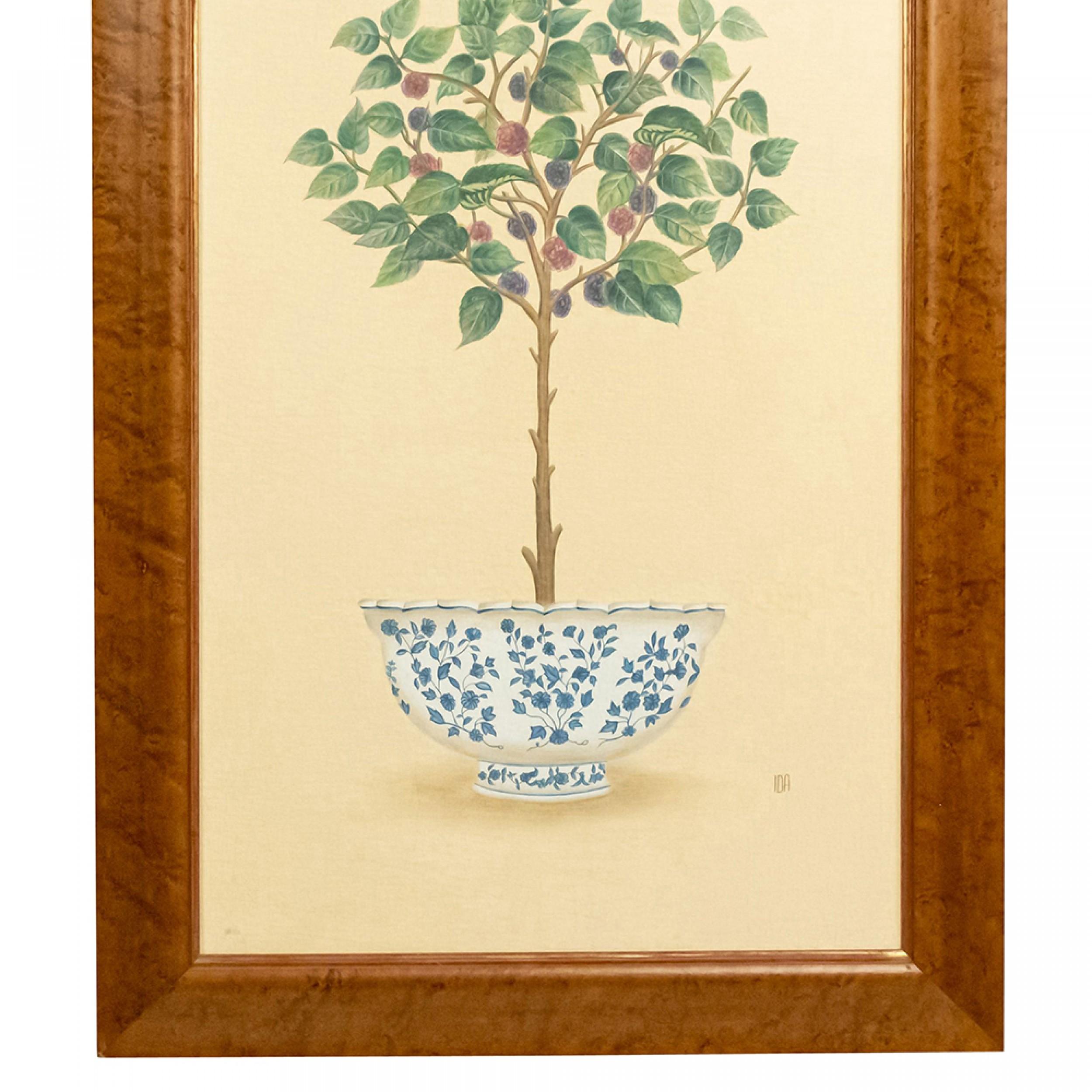Englisches viktorianisches Obstbaum-Gemälde (Britisch) im Angebot