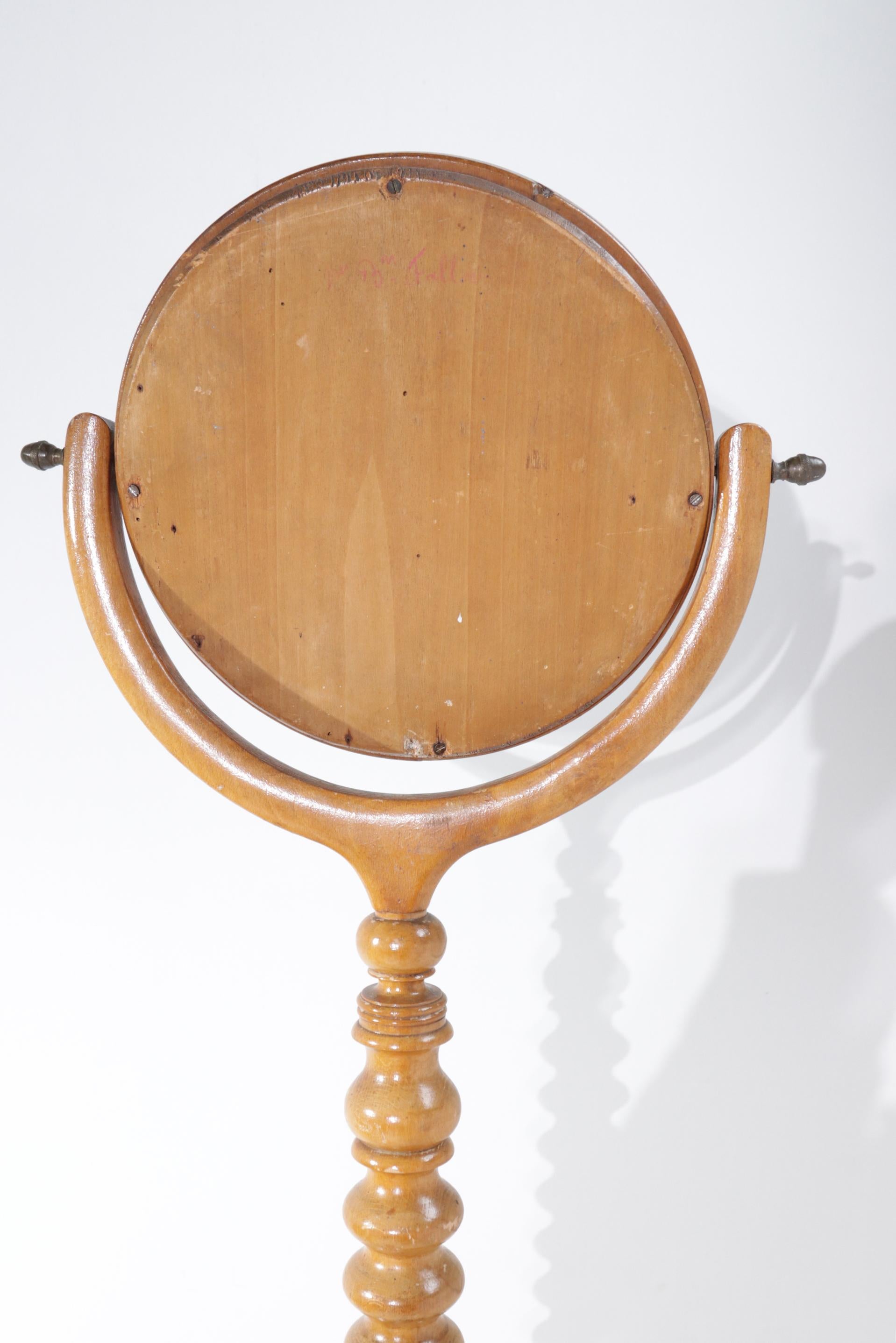 English Victorian Fruitwood Floormirror  For Sale 7
