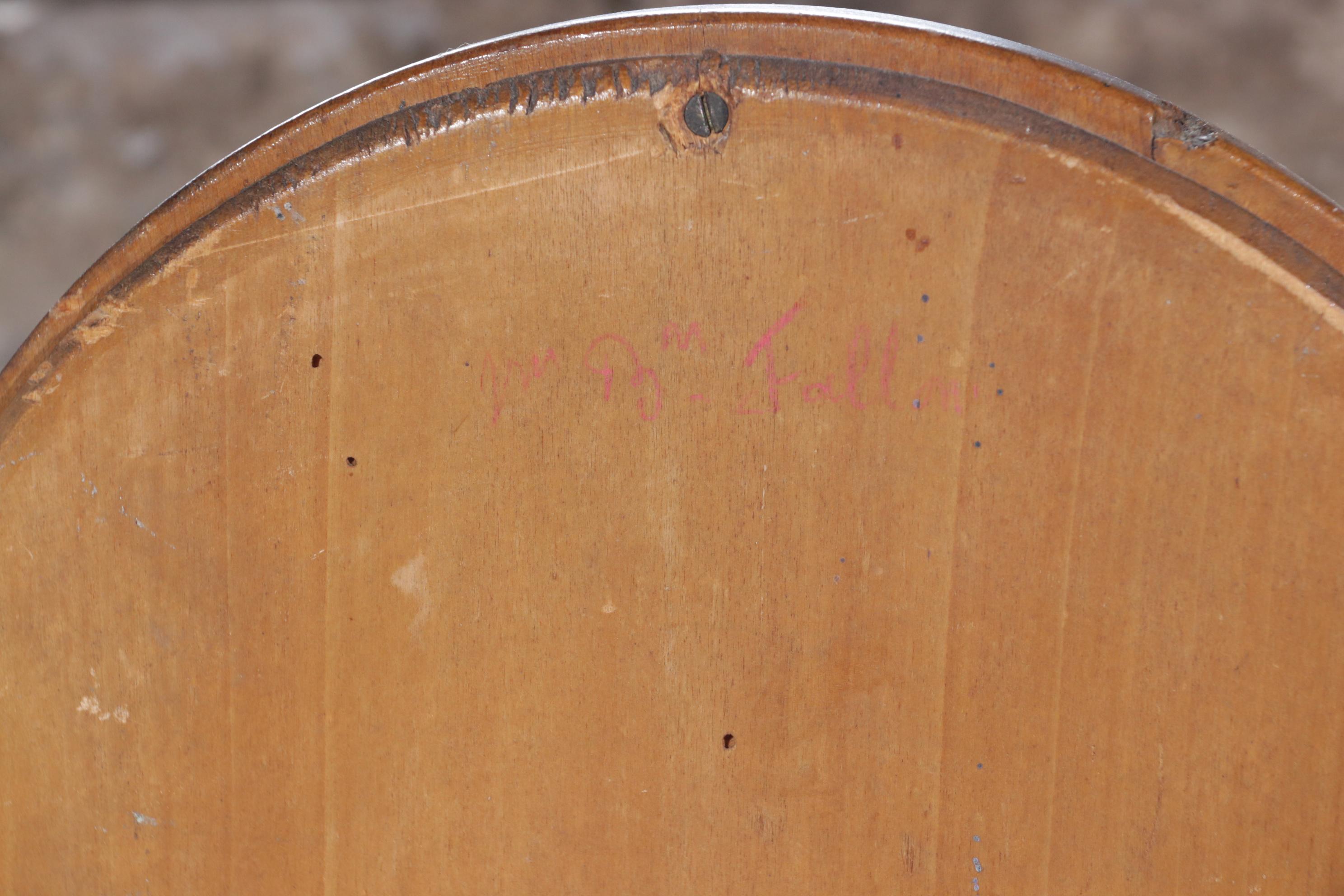 Espejo flotante victoriano inglés de madera de frutal en venta 1