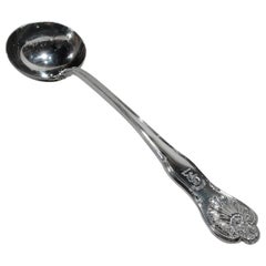 English Victorian Georgian Queen Sterling Silver Soup Ladle