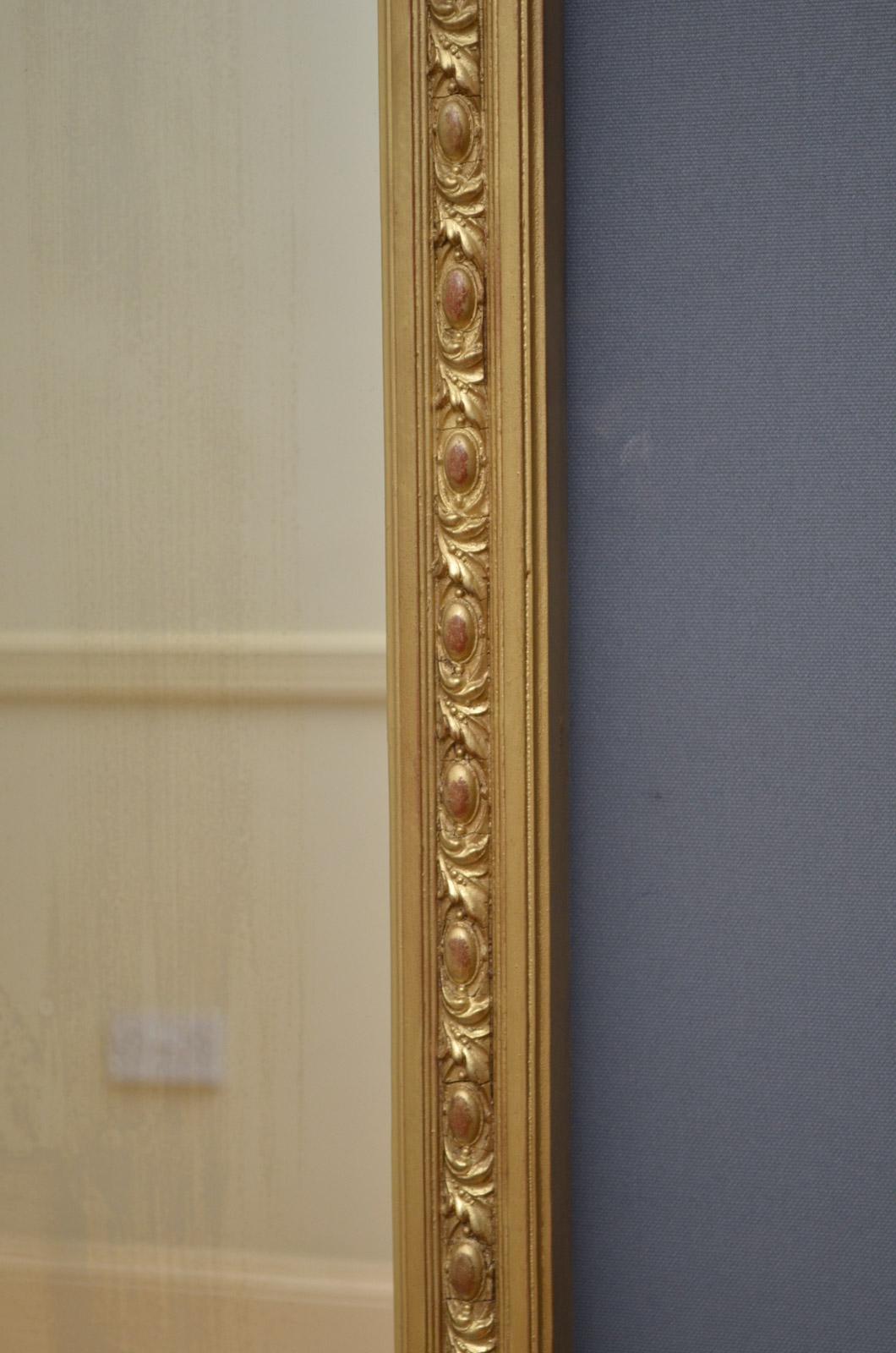 English Victorian Giltwood Overmantel Mirror 6