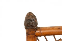 English Victorian Half Moon Bamboo Side Chairs