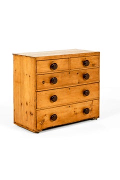 Cómoda Victoriana Inglesa de Pino Miel