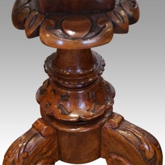 English Victorian Inlaid Walnut Oval Workbox, circa 1870