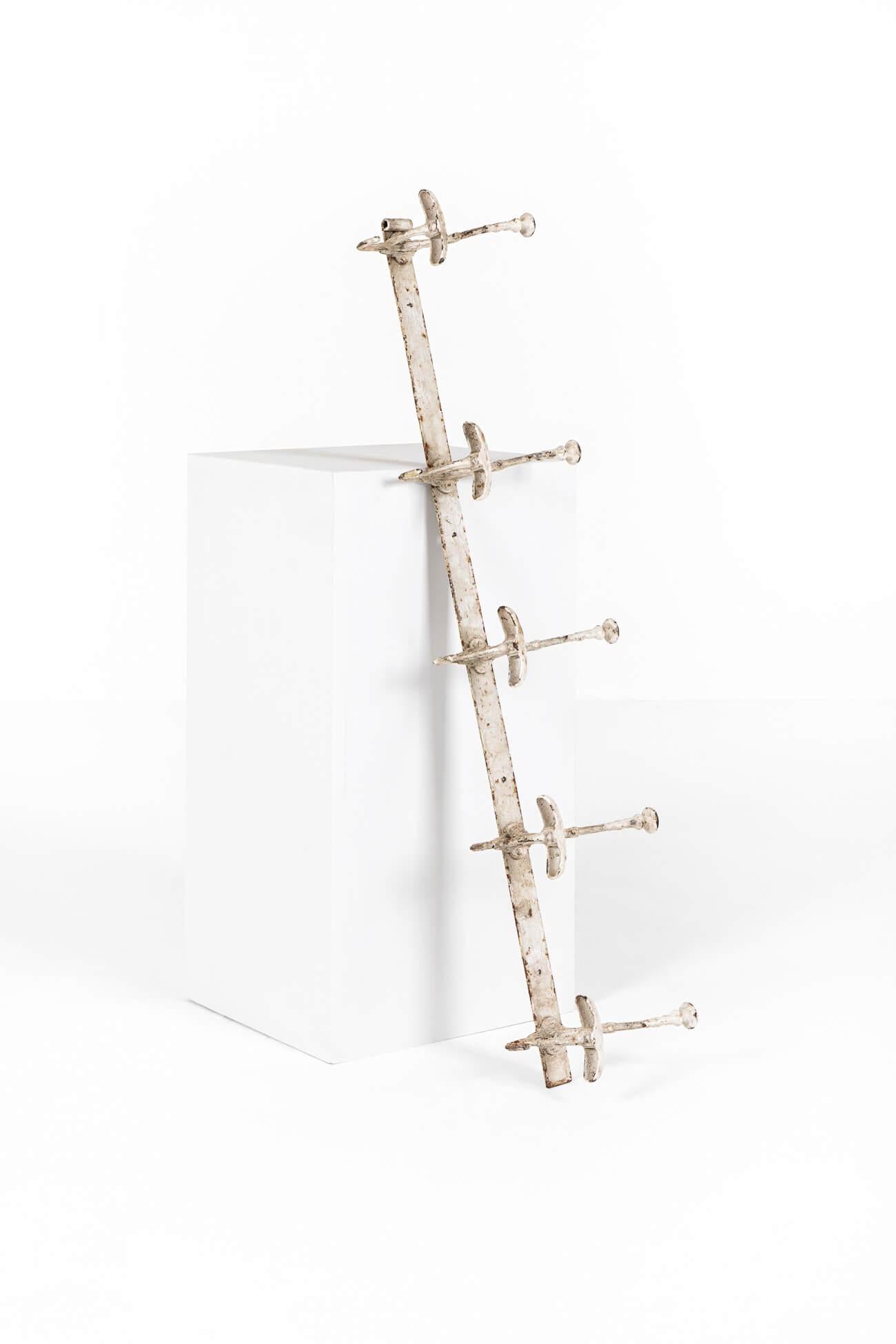 Acier de Berlin English Victorian Iron Coat Hooks en vente