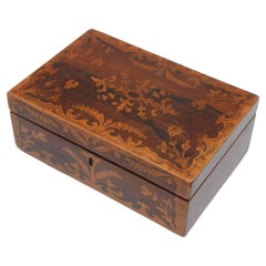 English Victorian Jewellery Box with a Tray