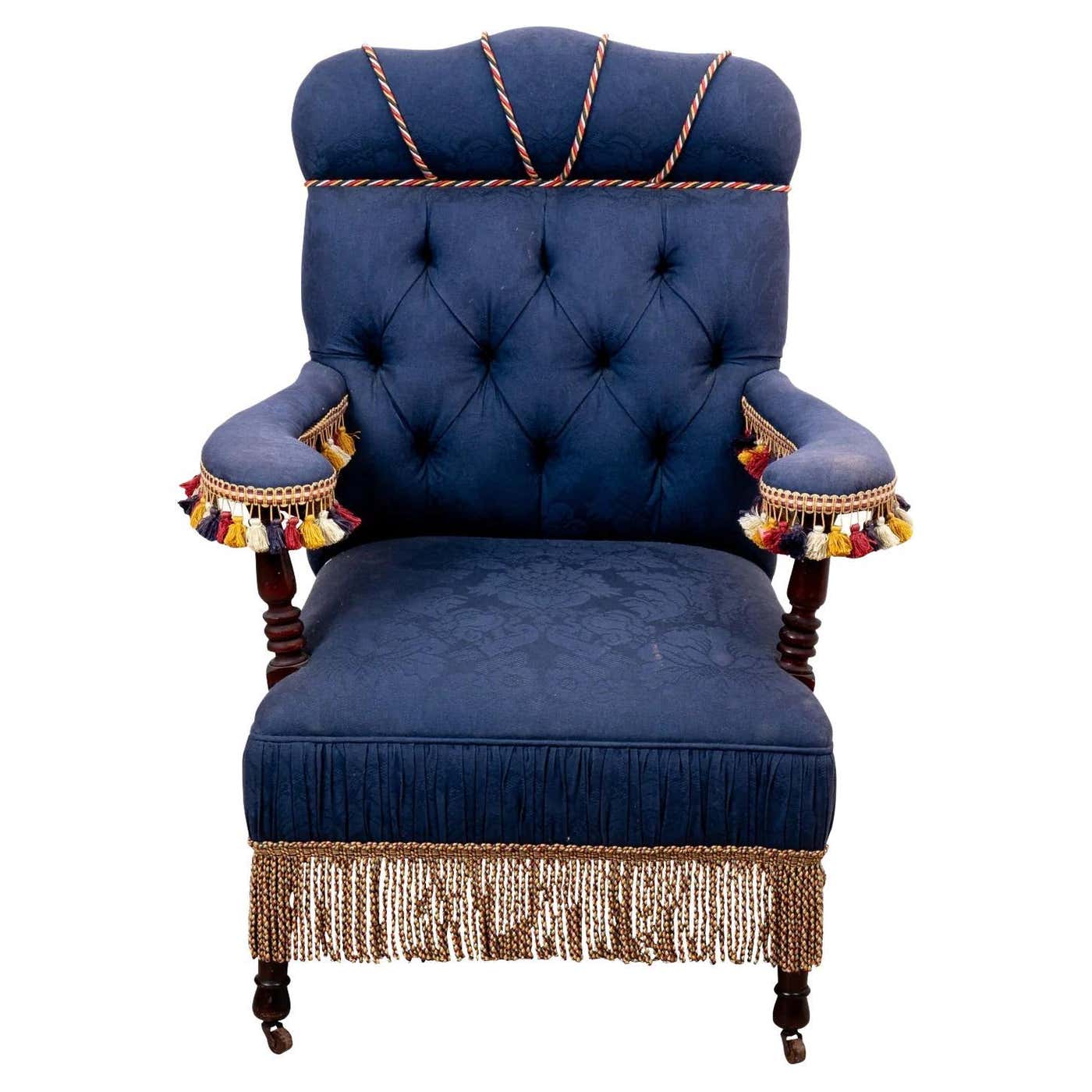 English Victorian Library Chair For Sale at 1stDibs