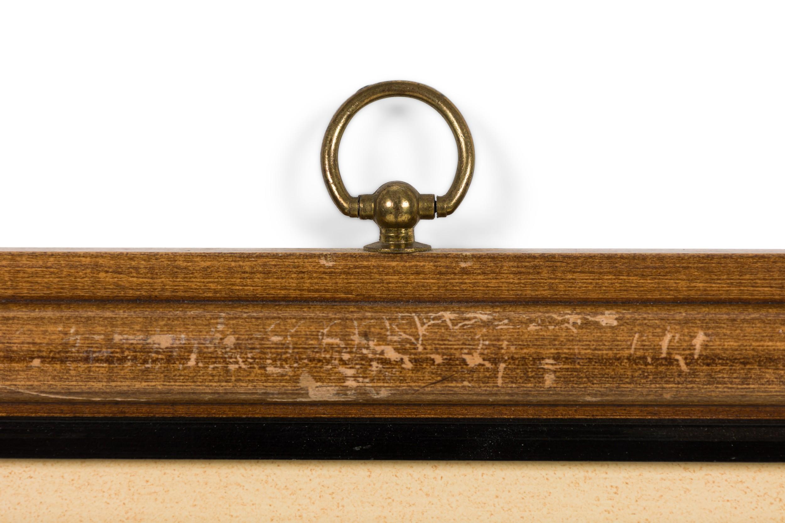 Chêne English Victorian Lithograph of Group of Boats Capturing a Whale en vente