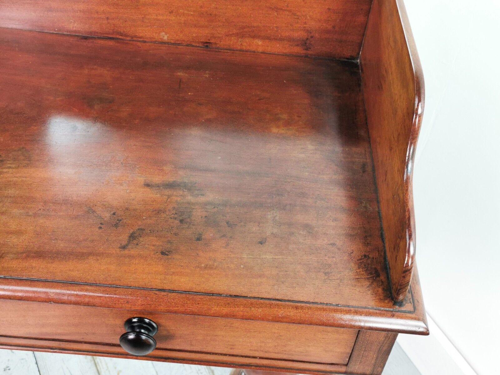 English Victorian Mahogany 19th Century Wash Stand or Desk For Sale 2