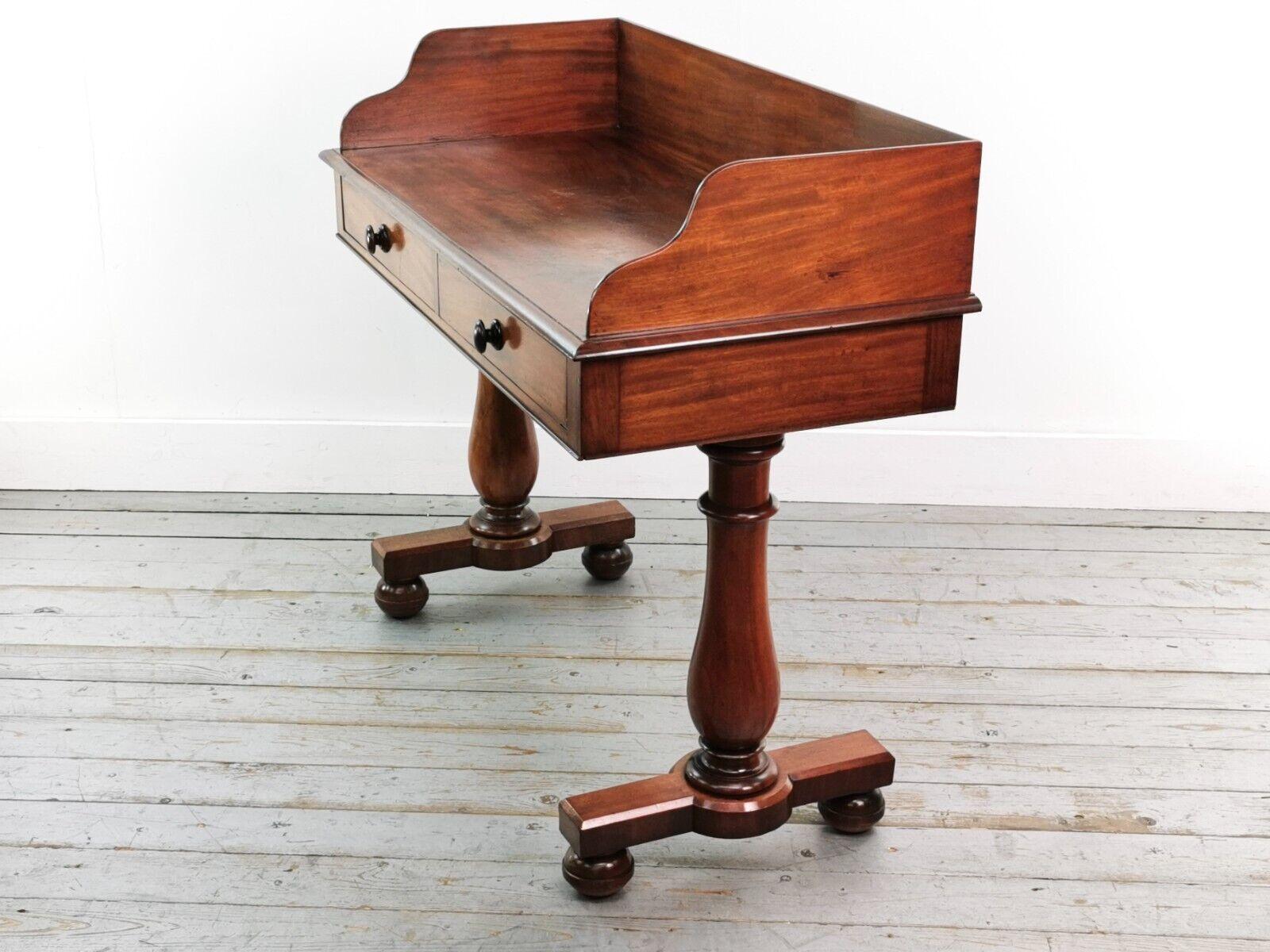 English Victorian Mahogany 19th Century Wash Stand or Desk For Sale 3
