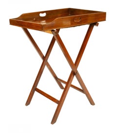 English Victorian Mahogany Butler Table