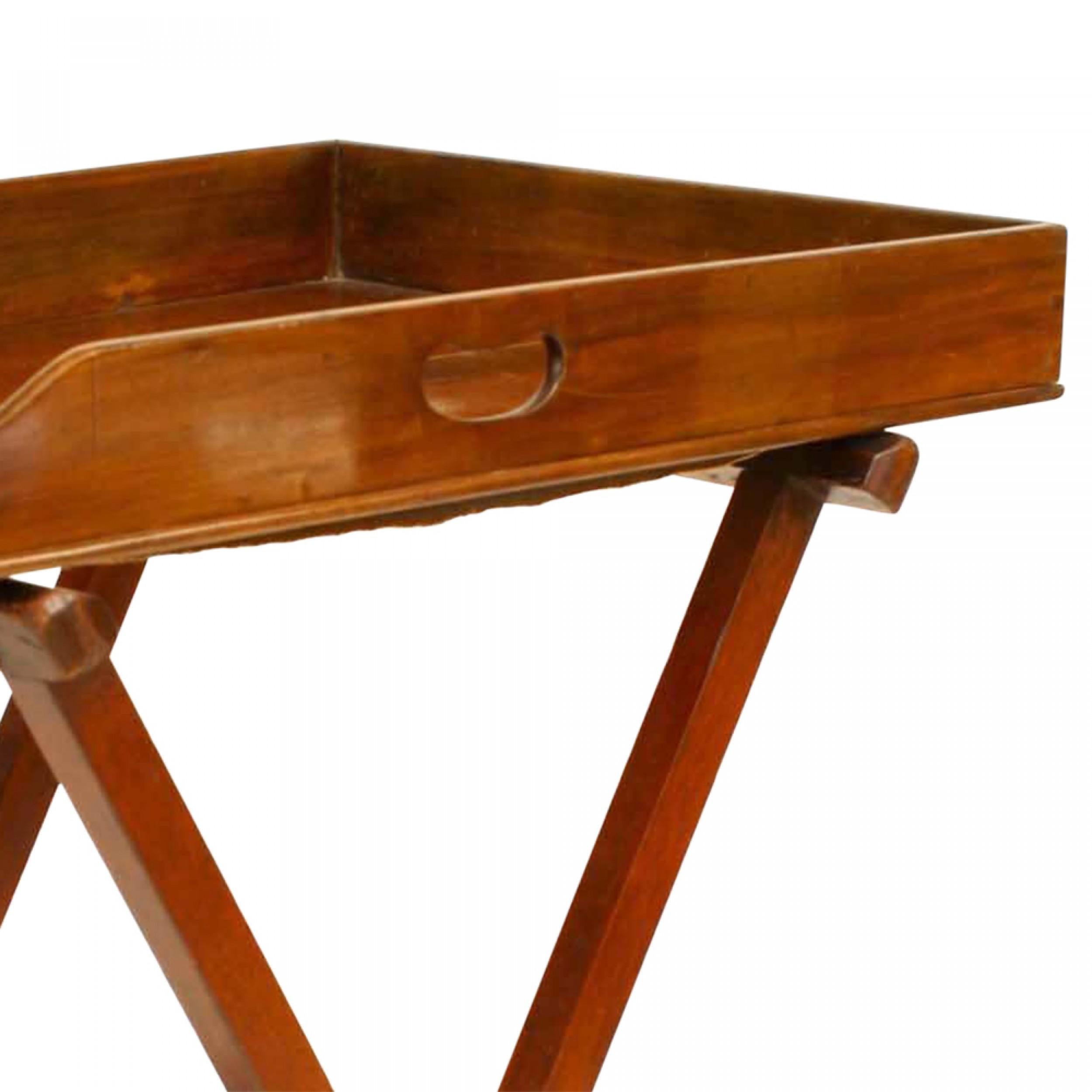 Mesa de mayordomo inglesa victoriana de caoba Hecho a mano en venta