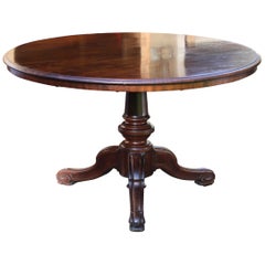 English Victorian Mahogany Centre Table by Lamb of Manchester