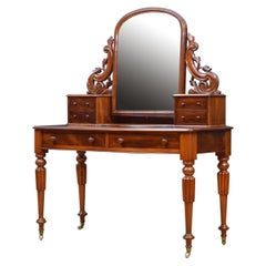 English Victorian Mahogany Dressing Table