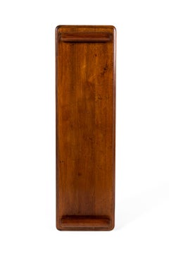 English Victorian Mahogany Hall Seat with turned scrolled Bolsters