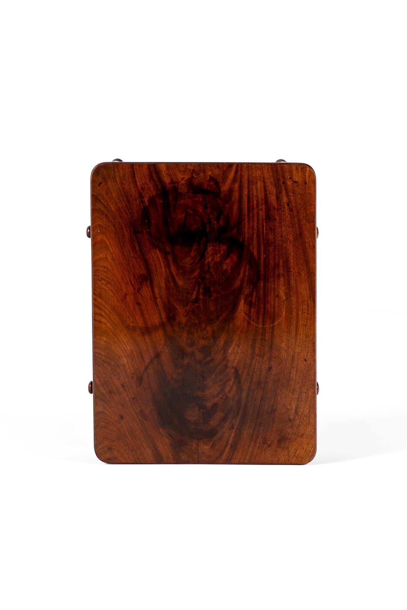 Mesa auxiliar inglesa victoriana de caoba siglo XIX en venta