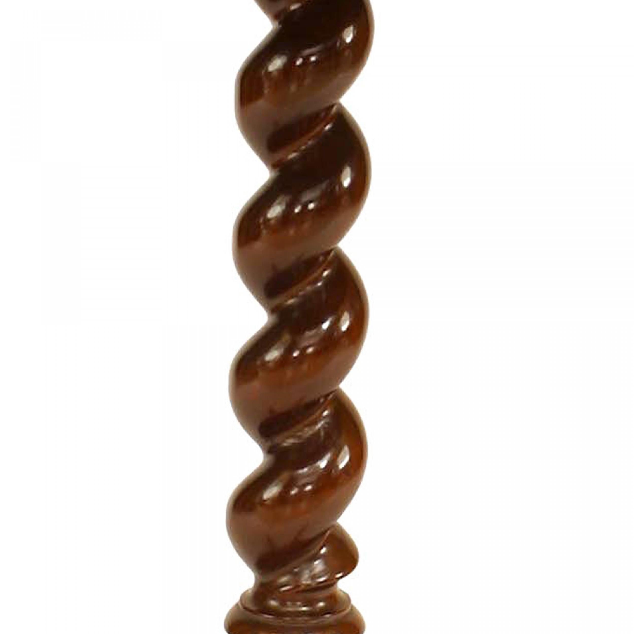 Victorien Table d'appoint victorienne anglaise en acajou festonné en vente