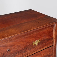 English Victorian Mahogany Tall Chest of Drawers, 19th Century