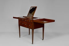 Coiffeuse en acajou de style victorien anglais, 19ème siècle