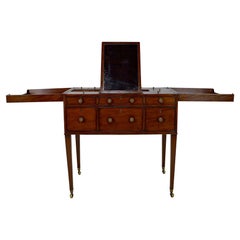 Antique English Victorian Mahogany Vanity / Coiffeuse Dressing Table, 19th Century