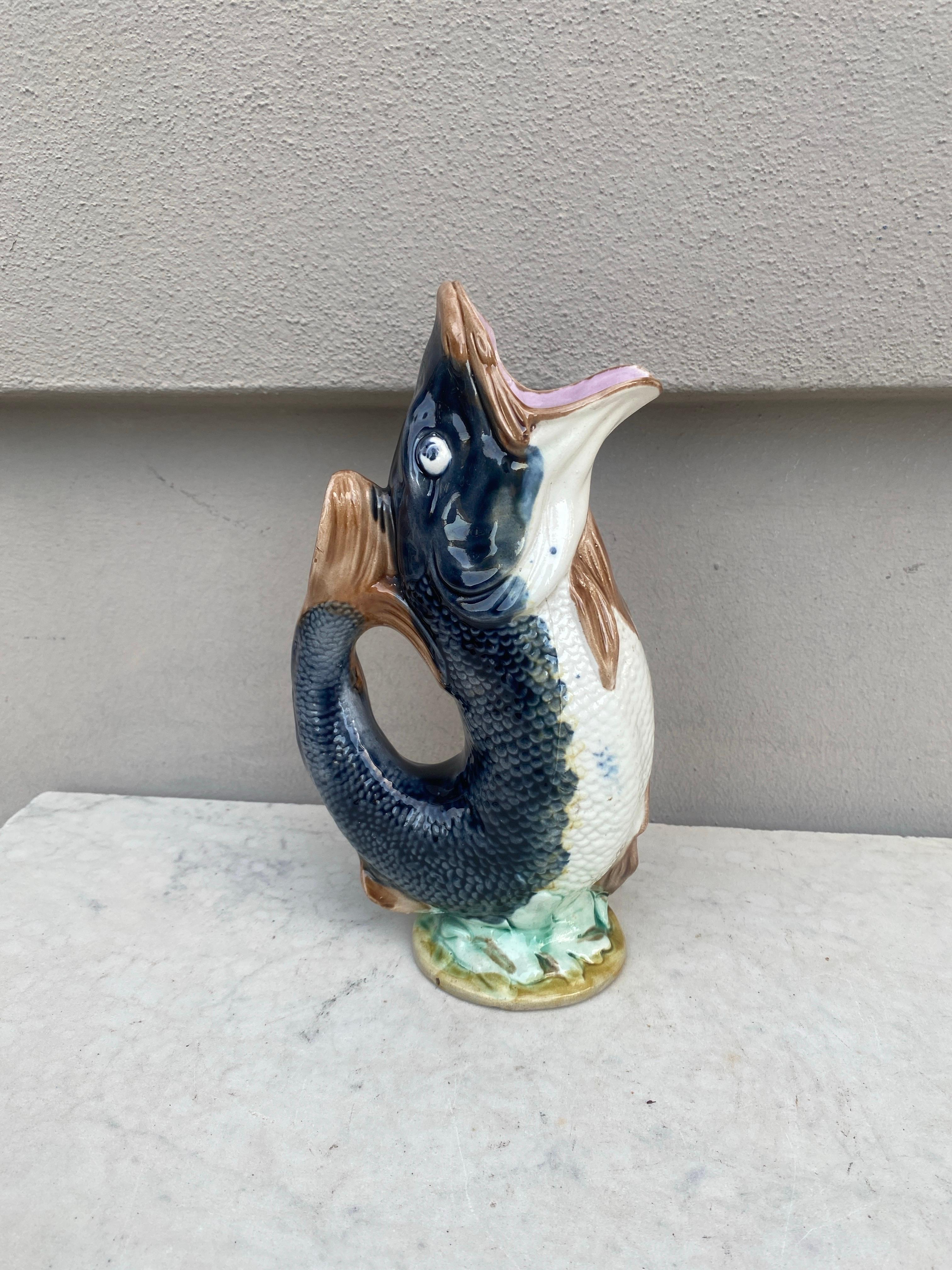 Pichet à poisson victorien anglais vers 1880 Bon état - En vente à Austin, TX