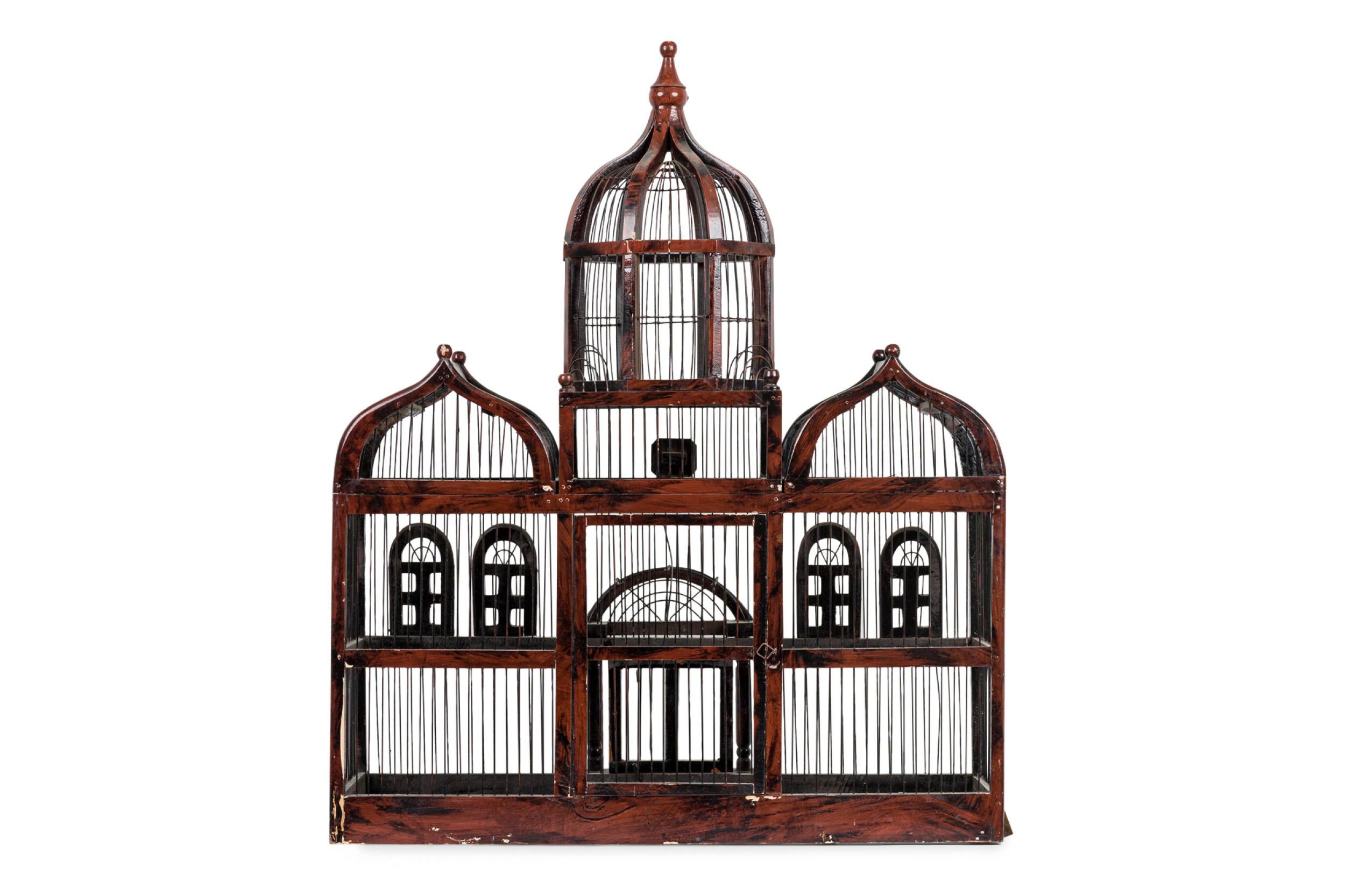 Jaula Victoriana Inglesa de Madera y Metal Británico en venta