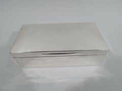 English Victorian Modern Sterling Silver Box
