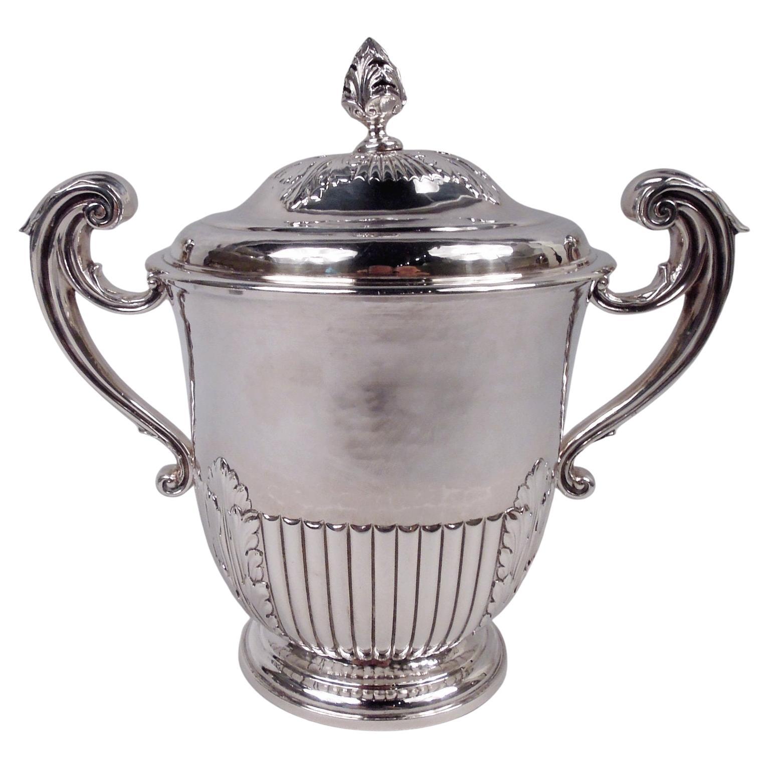 Copa trofeo de plata inglesa victoriana neoclásica Britannia 1896