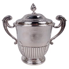 Copa trofeo de plata inglesa victoriana neoclásica Britannia 1896