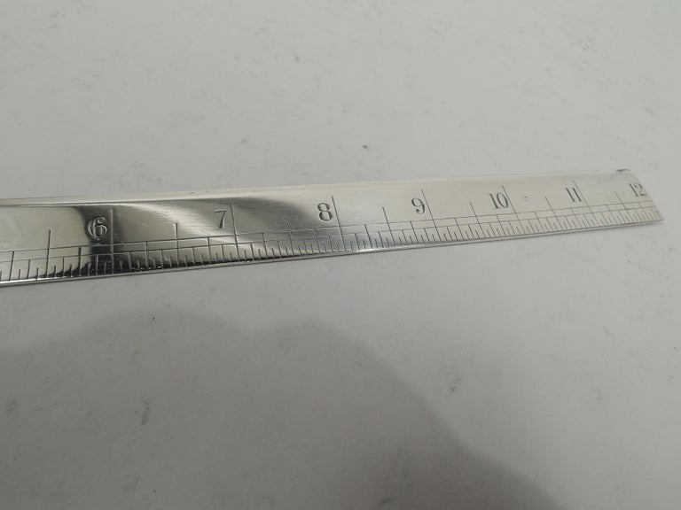 English Victorian Novelty Sterling Silver Ruler Letter Opener For Sale ...