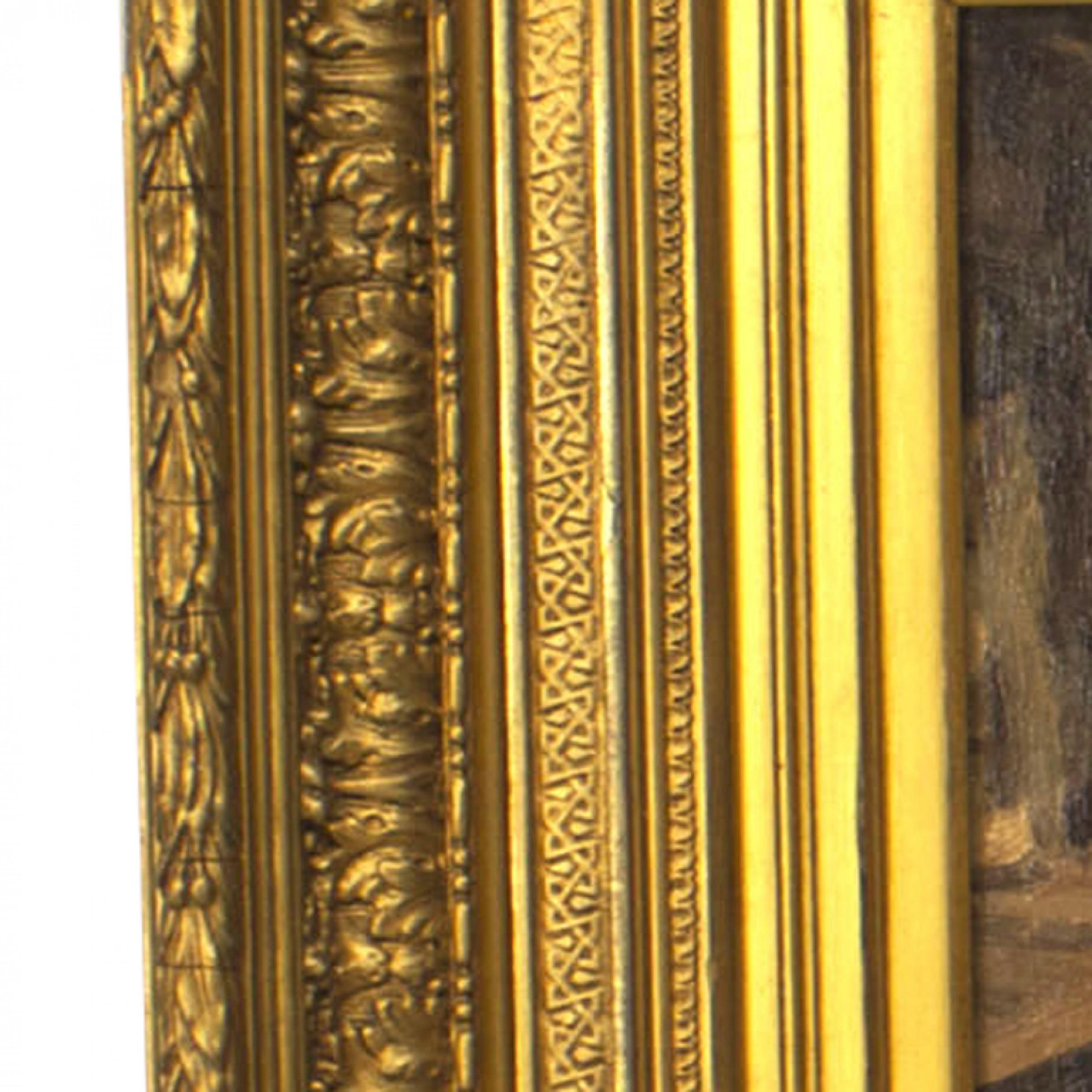 Britannico Pittura a olio inglese vittoriana di una signora vicino al camino in vendita
