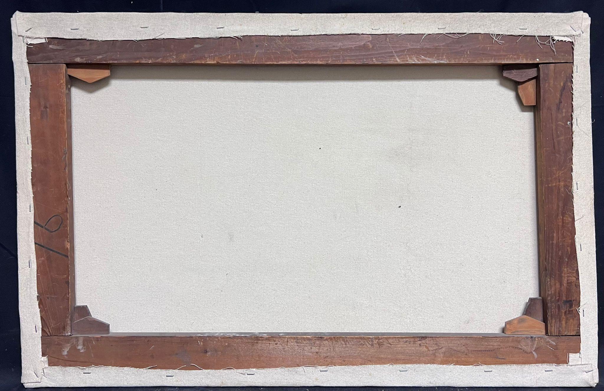 Antiguo óleo marino victoriano inglés del siglo XIX Barcos Mares tormentosos en venta 6