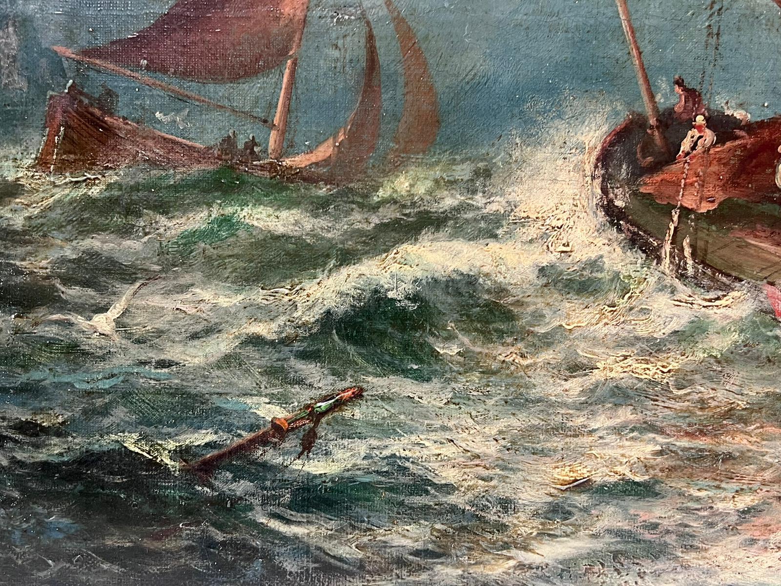 Mares tormentosos
Escuela inglesa, siglo XIX
óleo sobre lienzo firmado, sin enmarcar
lienzo: 16 x 24 pulgadas
procedencia: colección privada, Reino Unido
estado: muy bueno y en buen estado