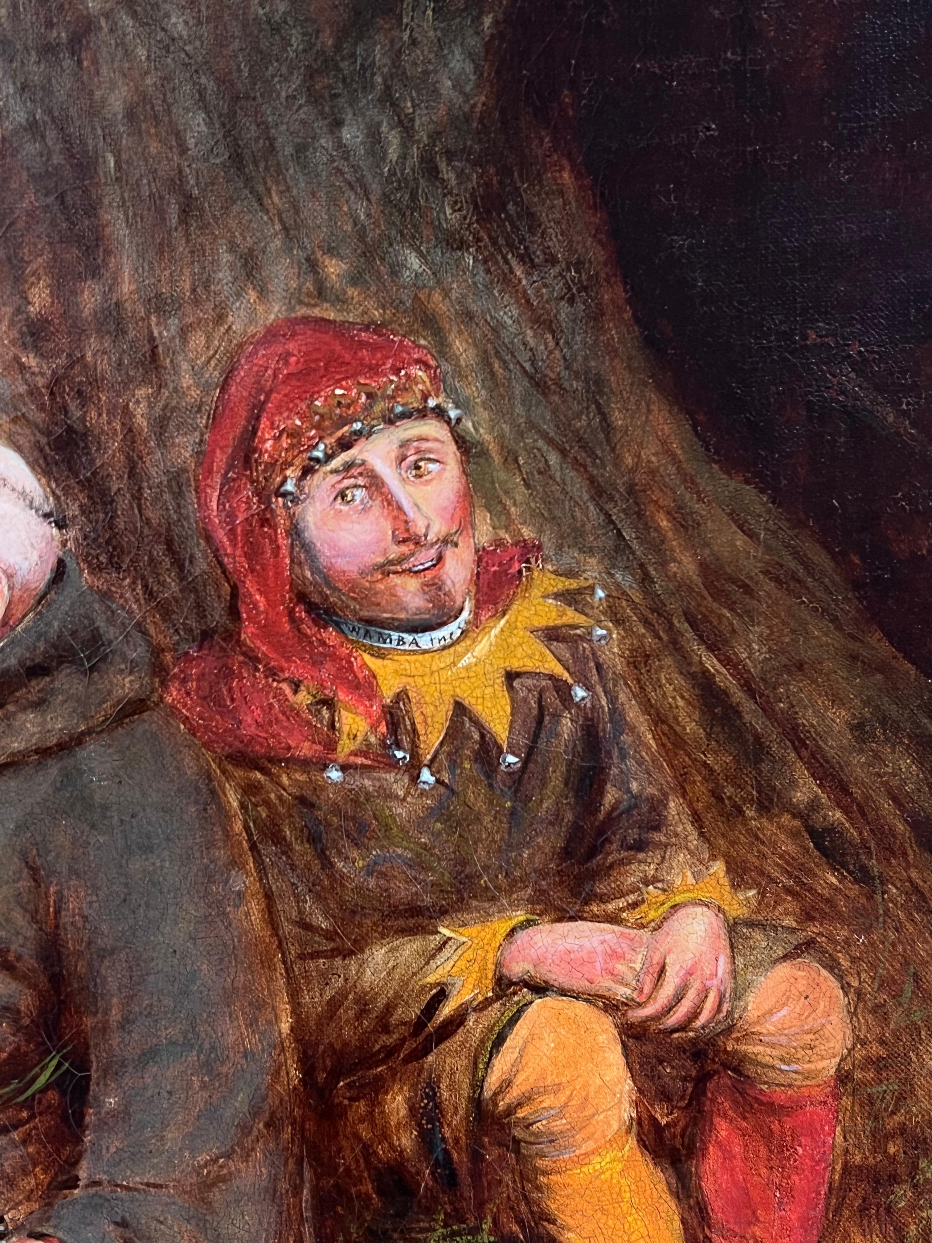 Großes englisches viktorianisches Ölgemälde des 19. Jahrhunderts Robin Hood & Merry Men, Robin Hood (Viktorianisch), Painting, von English Victorian Oil 