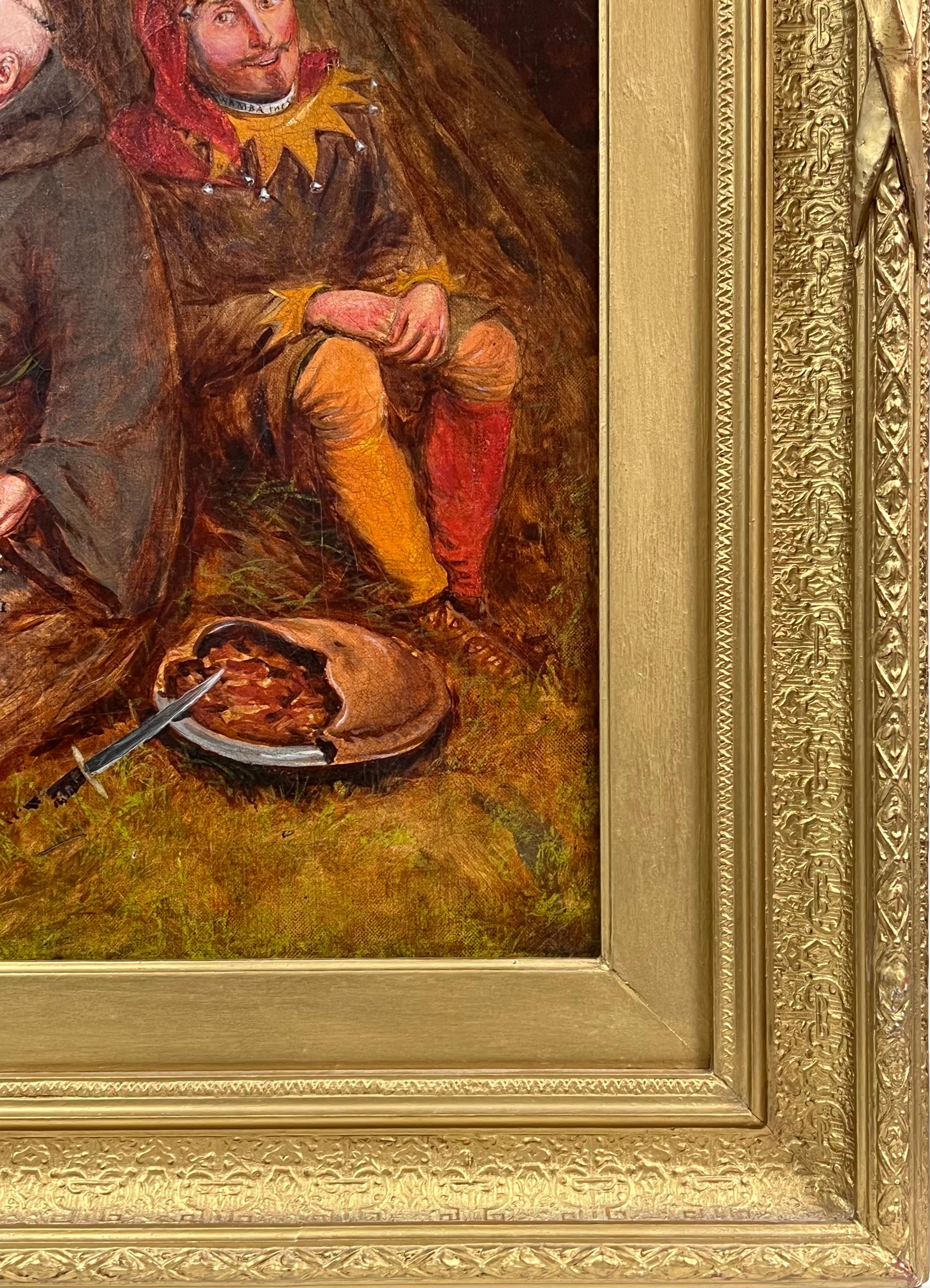 Robin Hood und seine fröhlichen Männer
Englische Schule, 19. Jahrhundert
Ölgemälde auf Leinwand, gerahmt
Gerahmt: 34 x 39 Zoll
Leinwand: 25 x 30 Zoll
Zustand: sehr guter Zustand und gut gerahmt in antikem Goldrahmen
Provenienz: Privatsammlung,