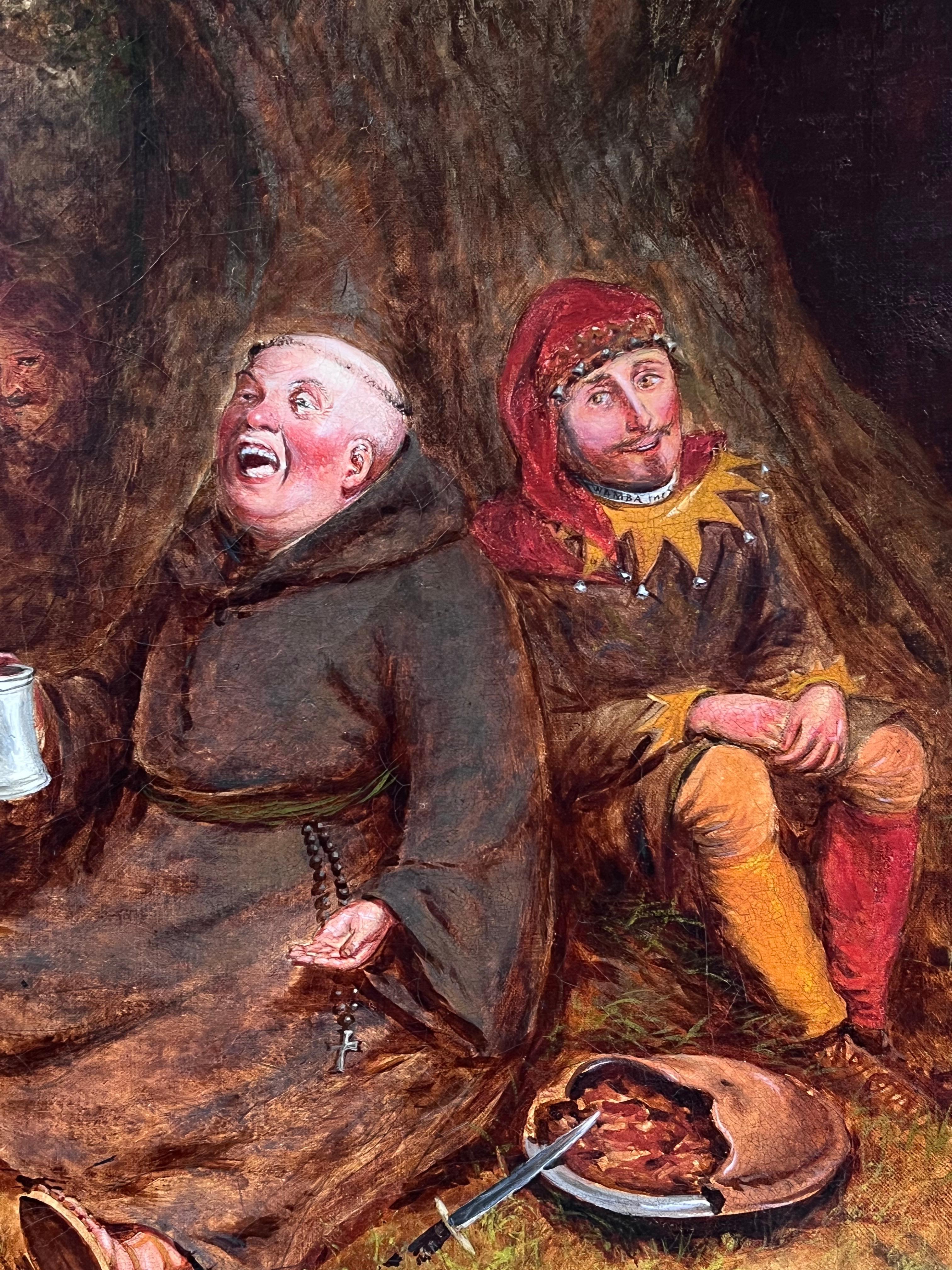 Großes englisches viktorianisches Ölgemälde des 19. Jahrhunderts Robin Hood & Merry Men, Robin Hood im Angebot 1