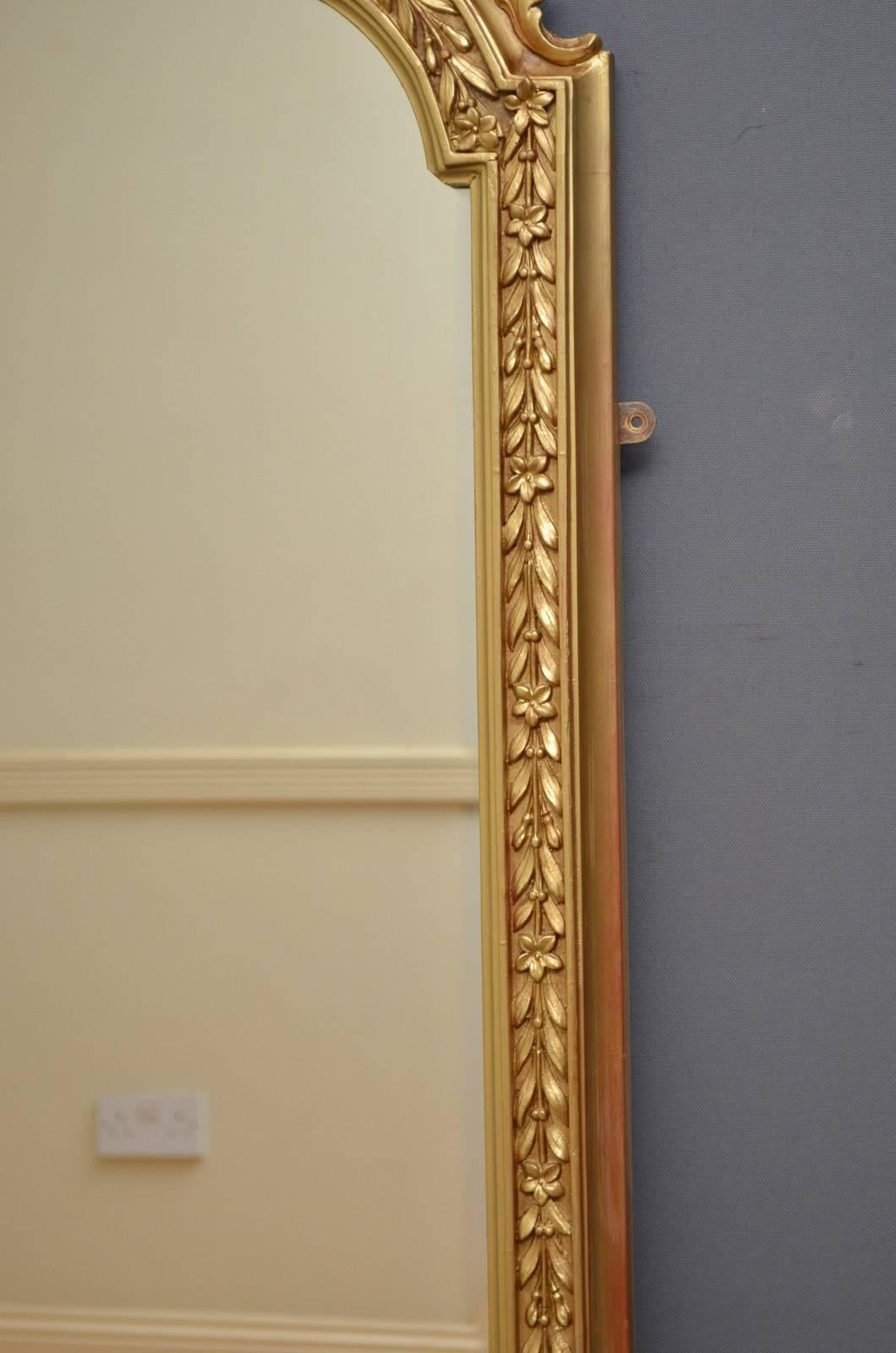 English Victorian Overmantel Mirror 3