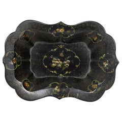 English Victorian Papier-Mache Tray