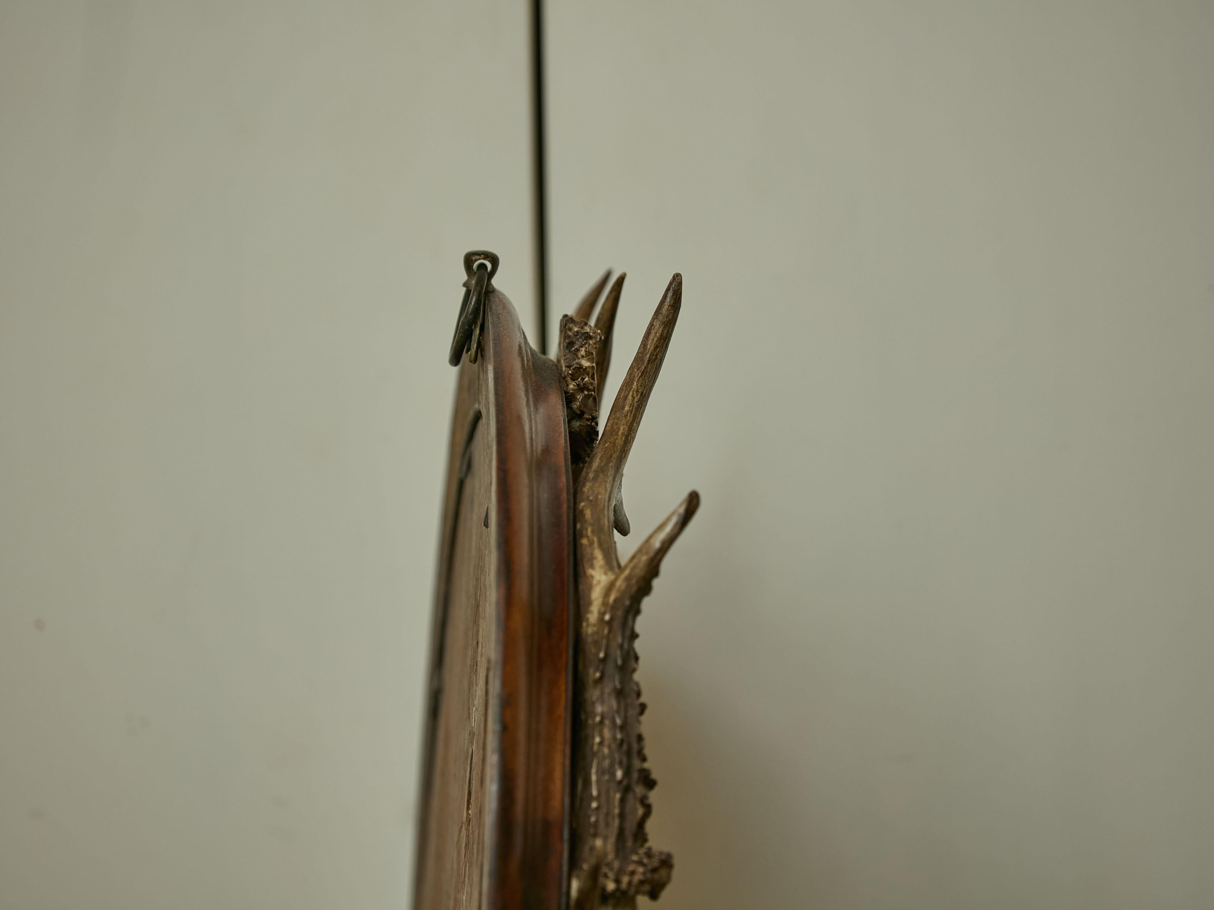 English Victorian Period 19th Century Antlers, Silver Plate and Crystal Inkwell For Sale 15