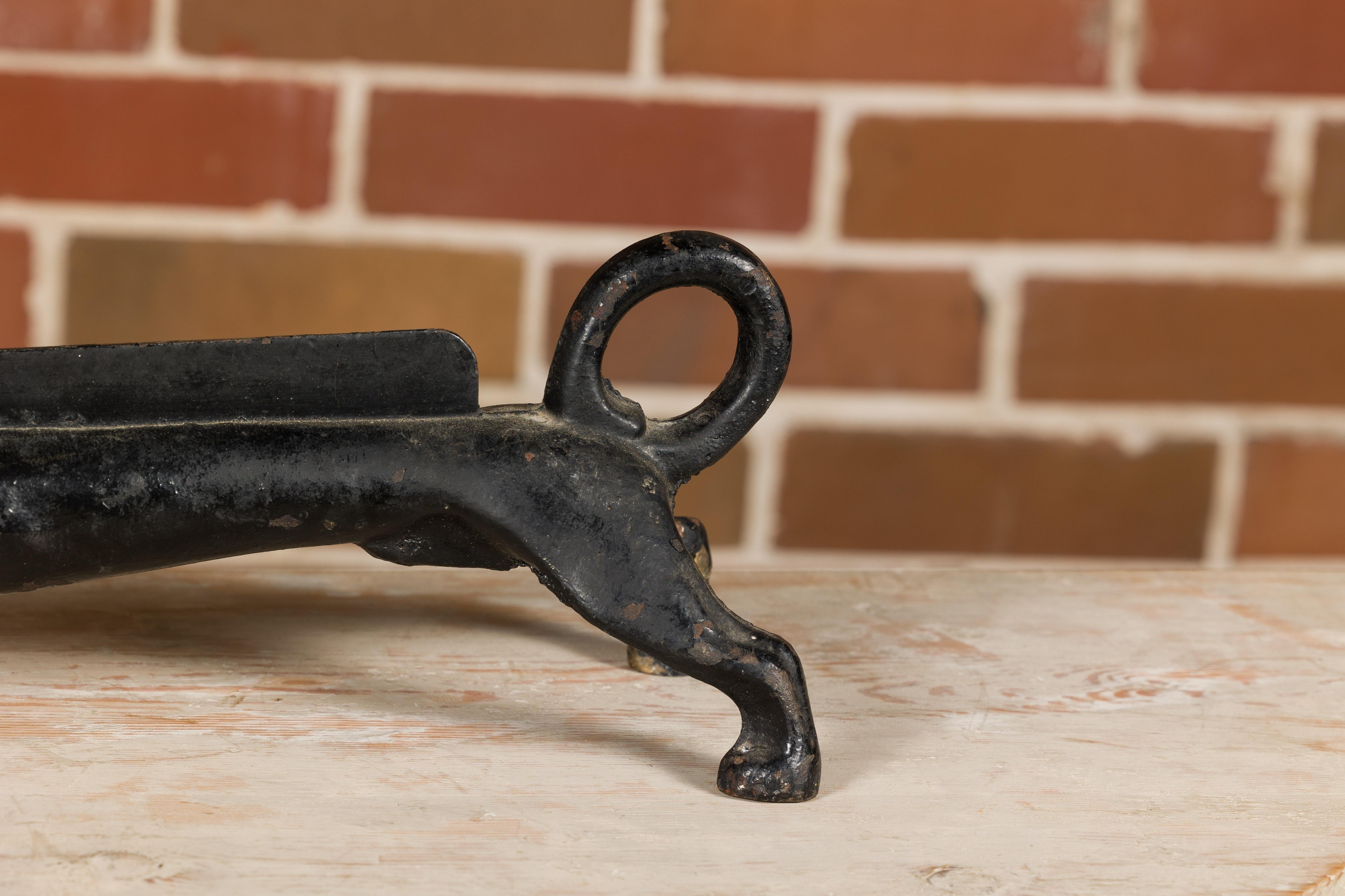 English Victorian Period 19th Century Iron Dachshund Dog Boot Scraper  4