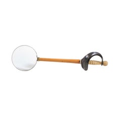 English Victorian Period 19th Century Magnifying Glass with Sword Handle