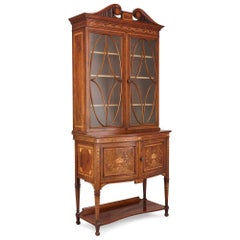 English Victorian Period Vitrine Cabinet