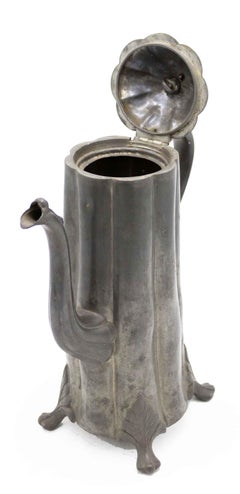 English Victorian Pewter Teapot