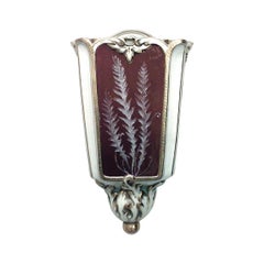 English Victorian Porcelain Wall Vase