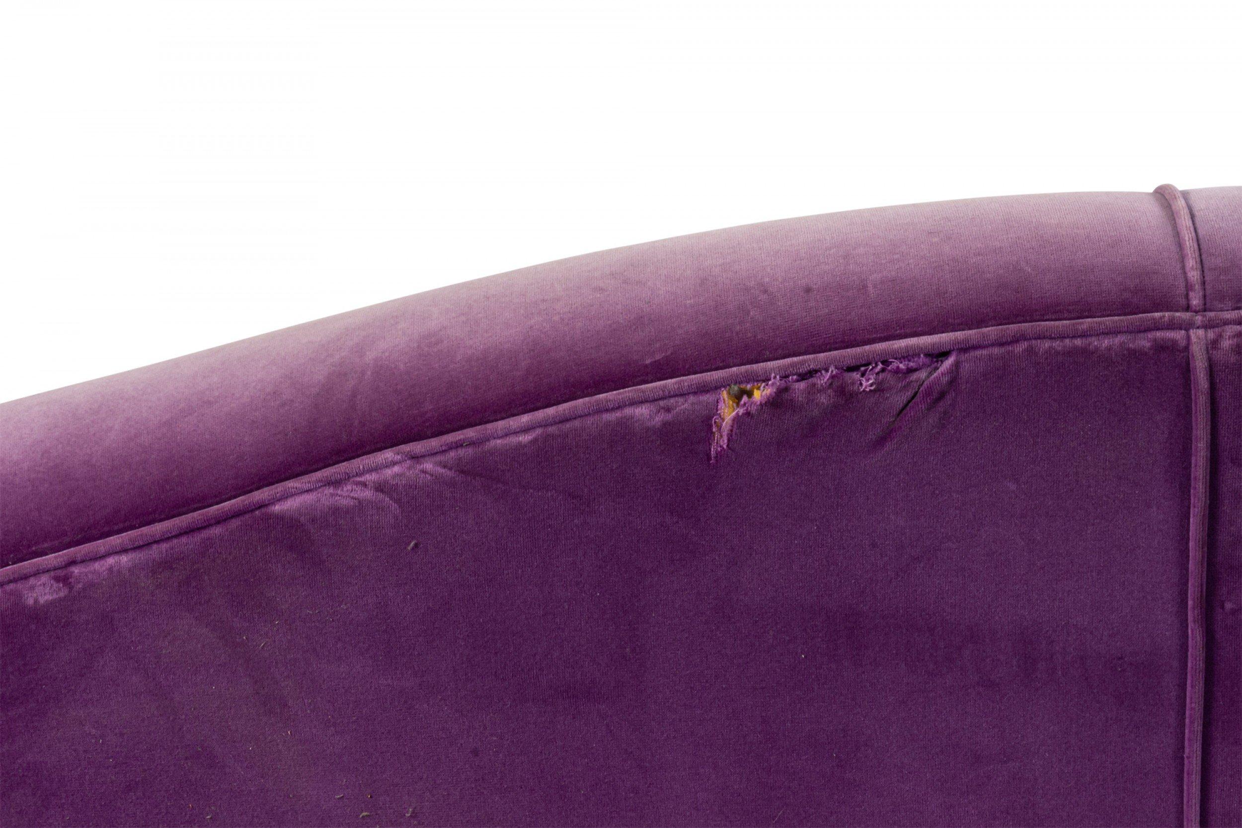 purple loveseats