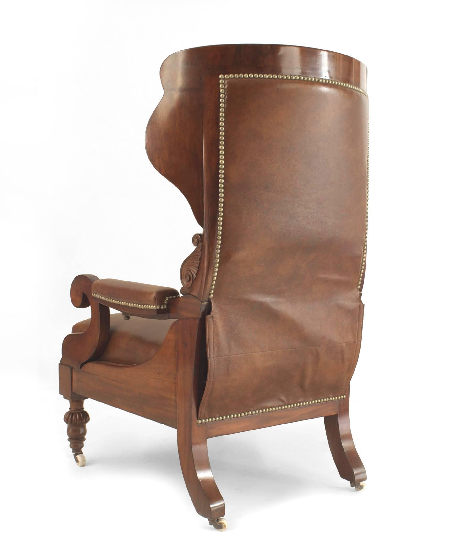 British English Victorian Mahogany Arm Chair For Sale