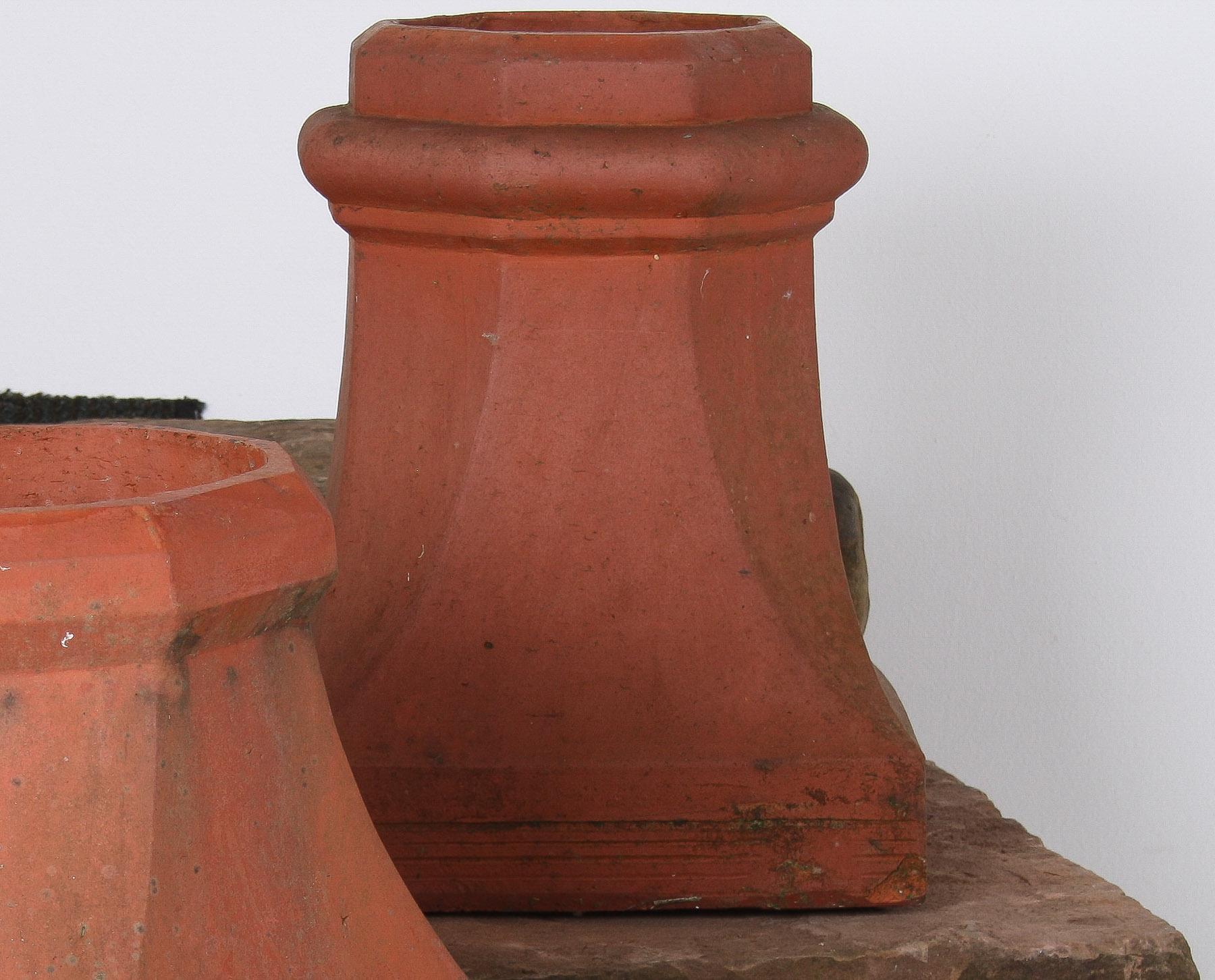 Englisches viktorianisches Terrocotta-Garten-Pflanzgefäß aus rotem Ton im viktorianischen Stil, Rhubarb Forcer im Angebot 4