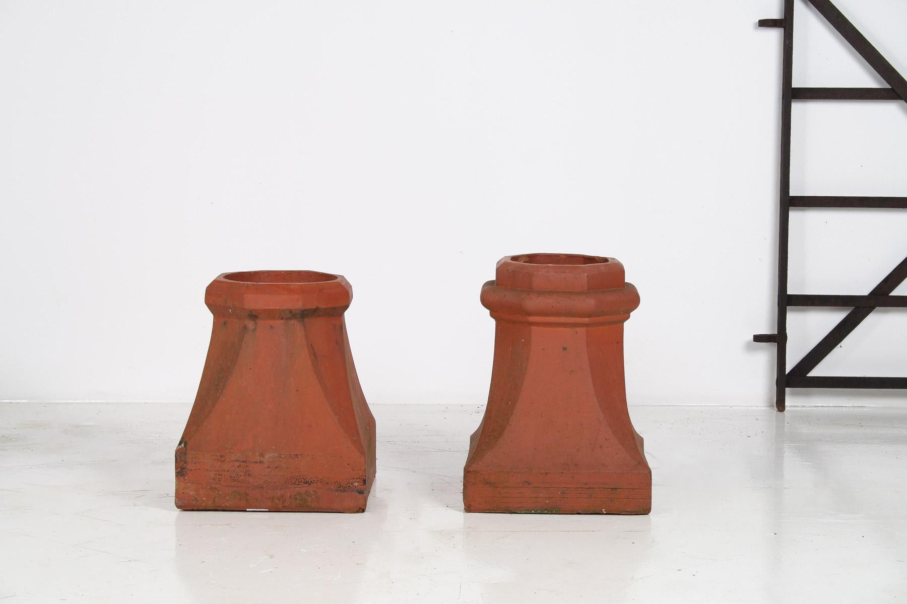 Englisches viktorianisches Terrocotta-Garten-Pflanzgefäß aus rotem Ton im viktorianischen Stil, Rhubarb Forcer im Angebot 5
